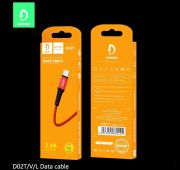 КАБЕЛЬ DENMEN D02T TYPE-C 2.4A RED
