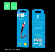 КАБЕЛЬ DENMEN D02V microUSB 2.4A 1m RED