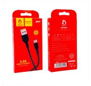 КАБЕЛЬ DENMEN D08T TYPE-C 3.6A BLACK