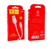 КАБЕЛЬ DENMEN D08T TYPE-C 3.6A WHITE