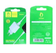 СЗУ DENMEN DC05T +Type-C 2.4A  White