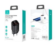 СЗУ USAMS T46 33W QC+PD LED USB-A+USB-C FAST CHARGE