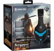 ГАРНИТУРА СТЕРЕО DEFENDER  SCRAPPER 500