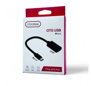 АДАПТЕР OTG шнур microUSB(M)-->USB(F) COLOR MIX BOX