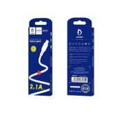 КАБЕЛЬ DENMEN D23V microUSB 2.4A 2m White