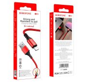 Кабель BOROFONE Lighting BX-54 1m Red