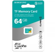 КАРТА ПАМЯТИ BOROFONE MICRO 64GB SDXC U3 V30 CLASS10