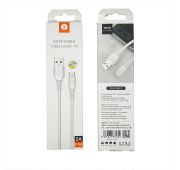 Кабель WUW X166 USB->microUSB 2A, 1mWhite