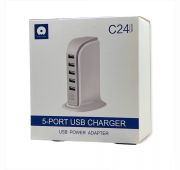 СЗУ WUW C24 5*USB 6A, 30W (White)