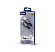 КАБЕЛЬ JELLICO A19 microUSB 3.1A (Black)