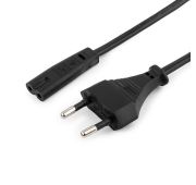 Кабель питания Cablexpert PC-184/2-1М, CEE 7/16-C7, 2х0.5мм2, 2.5A, 1м, черный, пакет