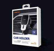 ДЕРЖАТЕЛЬ АВТОМОБИЛЬНЫЙ WIRELESS CHARGE RECCI RICHWAY 15W RHO-C15 Silver