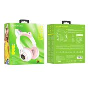 BT Гарнитура BOROFONE BO-18 White CAT EAR