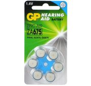 Элем.пит.GP  A675  Zinc Air 1,4V 630mAh (6)