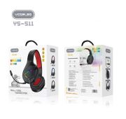 BT ГАРНИТУРА YESPLUS YS-511 LED BK/RD/BL