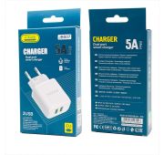 СЗУ JOKADE JB007 2*USB 5A FAST CHARGE White