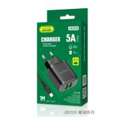 СЗУ JOKADE JB008 2*USB + TYPE-C 5A Black