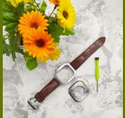 METALL CASE+ КОЖ.РЕМЕШОК ДЛЯ  APPLE WATCH 44