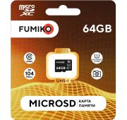 КАРТА ПАМЯТИ FUMIKO microSDHC 64GB CLASS10 UHS-I
