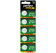 Батарейка Perfeo CR2025 5BL Lithium Cell (5/100)