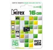 КАРТА ПАМЯТИ  MIREX microSDHC 16GB CLASS10