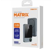 POWER BANK RECCI MATRIX RPB W16 10000mAh 22.5w\ PD20W\ WIRELESS 15W Black