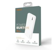 POWER BANK RECCI BURTON RPB15 5000mAh White