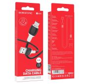 Кабель BOROFONE microUSB BX-84 2.4A 1m Black
