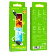 Кабель BOROFONE Lighting BX-86 2.1А 1m Silicone  White