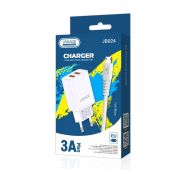 СЗУ JOKADE JB024 2*USB + microUSB 3A White