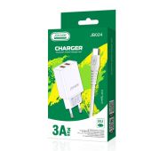 СЗУ JOKADE JB024 2*USB + TYPE-C 3A White