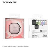 BT TWS Гарнитура BOROFONE BW-29 White + Pink Case