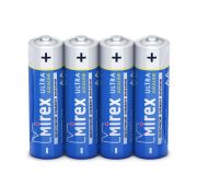 Батарейка MIREX LR06 / AA 1,5V  4 шт (4/40/720), shrink