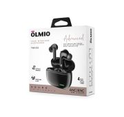 Наушники беспроводные OLMIO «TWE-22», ANC+ENC, Optical sensor, Wireless charging, True Wireless, черные.