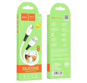 Кабель HOCO X82 TYPE-C 1m 3A Silicone (White)