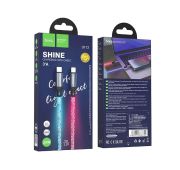 Кабель HOCO U112 TYPE-C->LIGHTNING SHINE 1m 20W BK