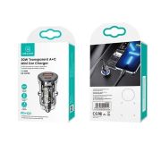 АЗУ USAMS US-CC164 1*USB-A 1*USB-C 30W Black
