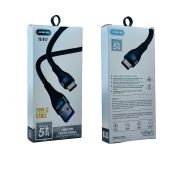 Кабель YESPLUS Type-C YS-817 5A 1m Black