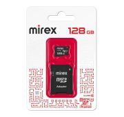 КАРТА ПАМЯТИ MIREX microSDХC128GB (UHS-I, U3, class 10)с адаптером