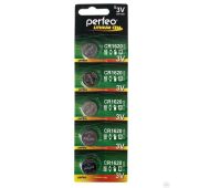 Батарейка PERFEO CR1620\5BL LITHIUM CELL