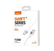 Кабель RECCI SWIFT TYPE-C->TYPE-C RS11CC 1m Wh