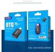 Переходник OTG KAKUSIGA micro USB->USB 3.0 KSC-533 Black