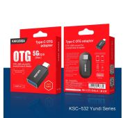 Переходник OTG KAKUSIGA TYPE-C->USB 3.0 KSC-532 Black