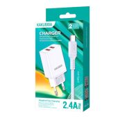 СЗУ KAKUSIGA KSC-788 2xUSB-A Type-C 2.4A White
