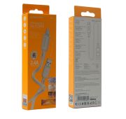 Кабель BOROFONE microUSB BX-94 2.4A 1m Silicon GR