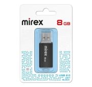 Флешка FLASH DRIVE MIREX 8GB USB 2.0 UNIT BLACK (ecopack)