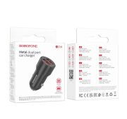 .АЗУ BOROFONE BZ-19 USB dual port 2.4А Black