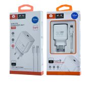 СЗУ WUW T63 1A1C +Lightning (C+IP8)GaN QC3.0/PD 30W White