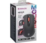 МЫШЬ БЕСПРОВ. DEFENDER NEXUS MS-195 USB Black