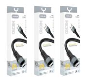 Кабель YESPLUS MICRO USB YS-842 3A 1m Black